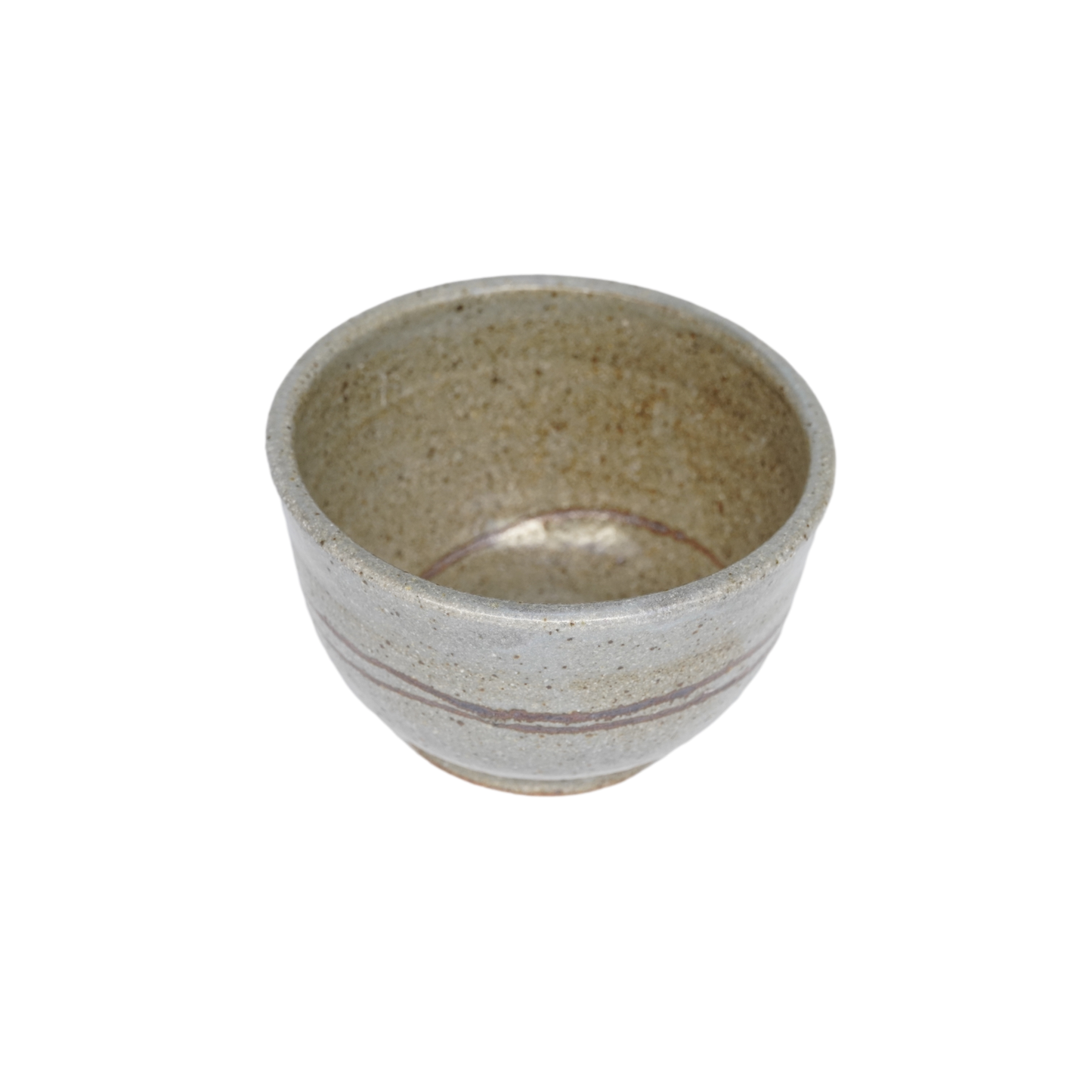 Small Ceramic Decorative Bowl with Hand Painted Lines