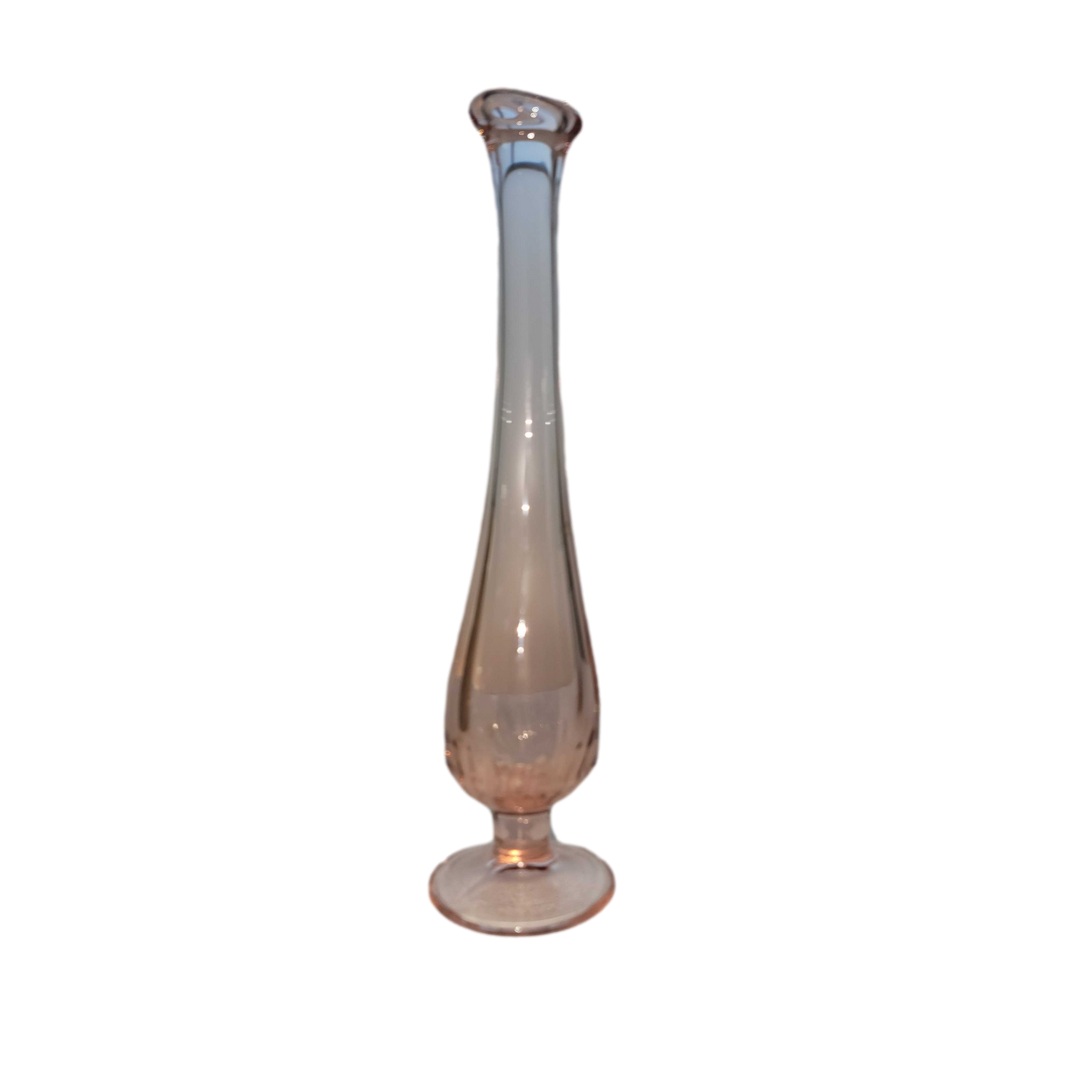 Delicate Pink Vintage Depression Glass Bud Vase