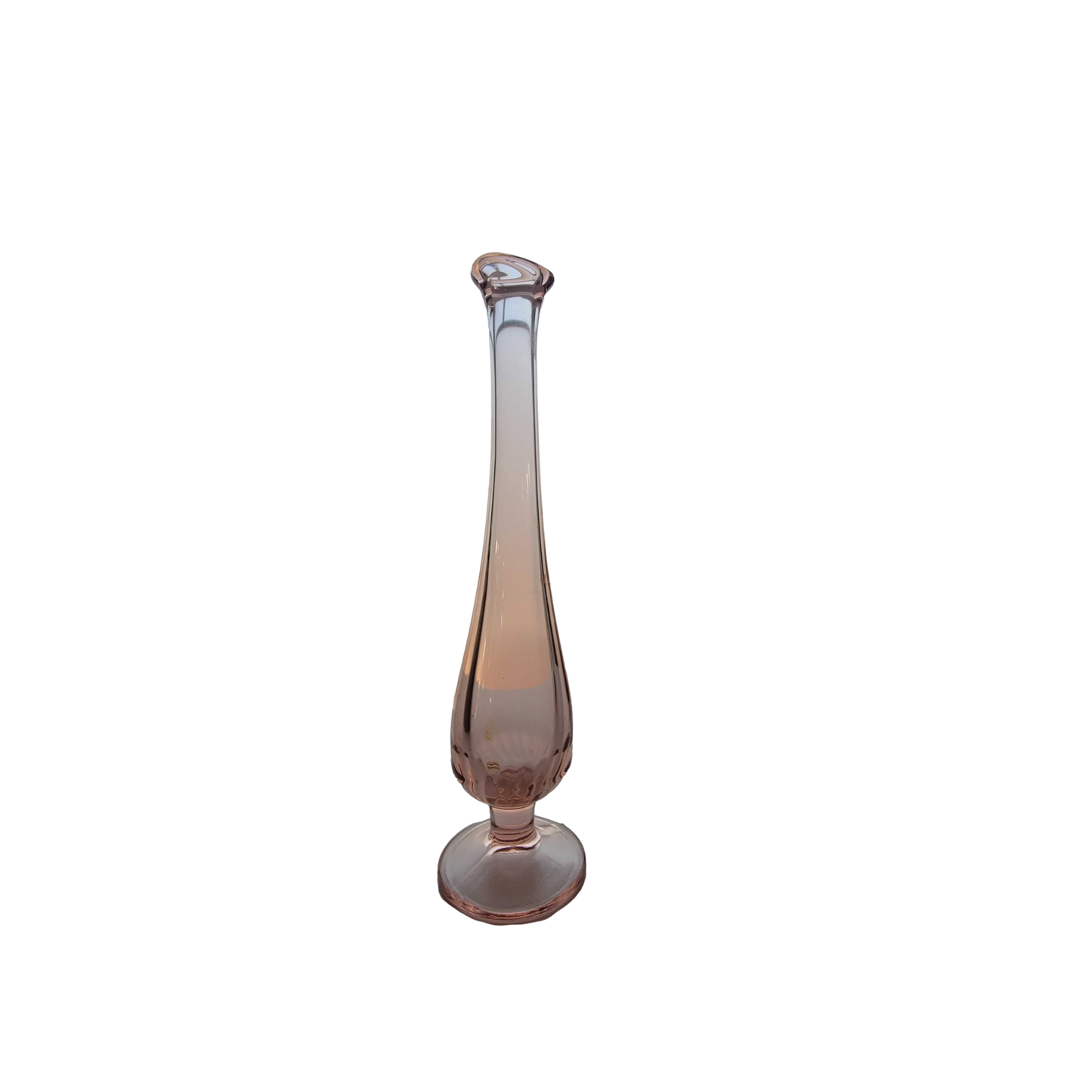 Delicate Pink Vintage Depression Glass Bud Vase
