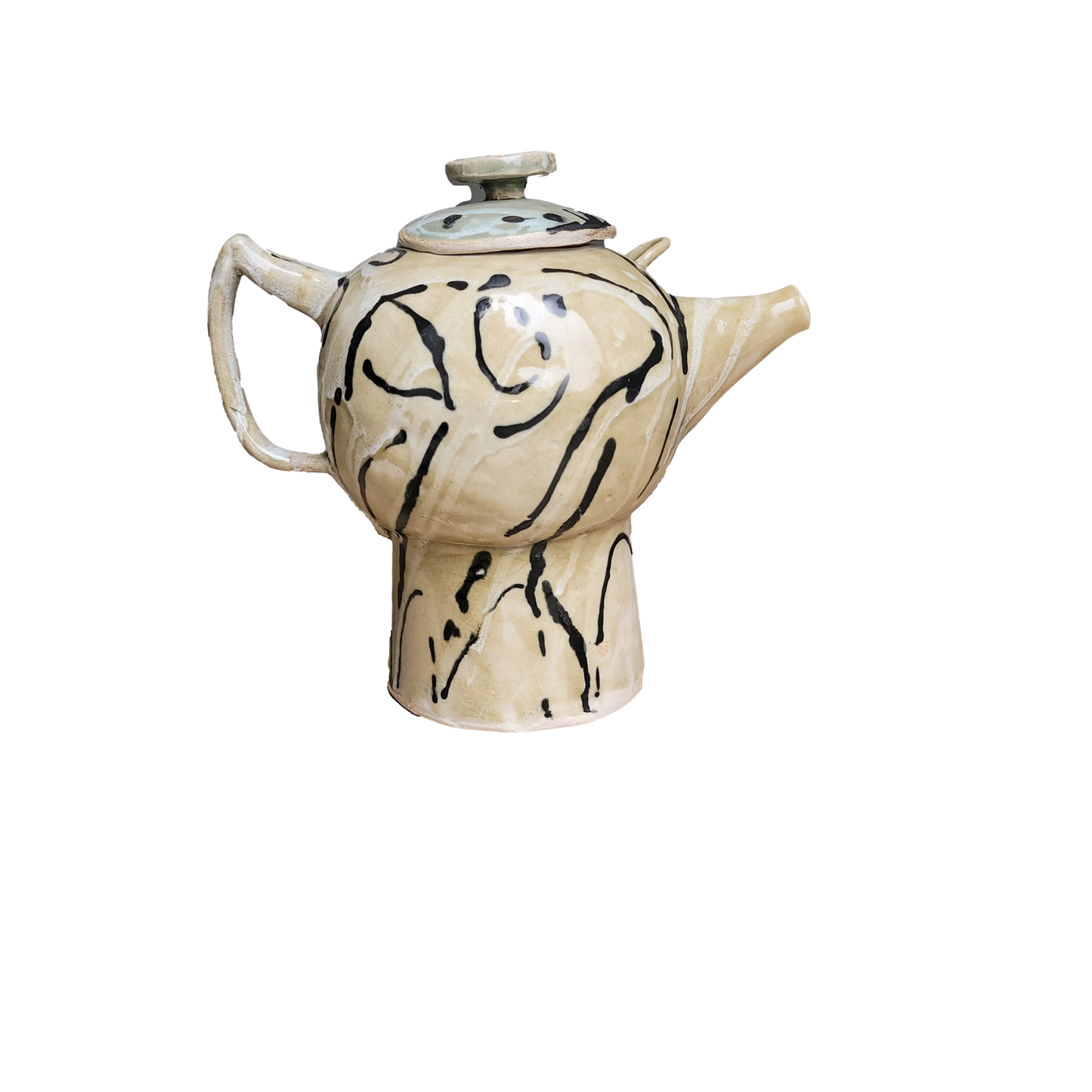Large Handmade Ceramic Tea Pot