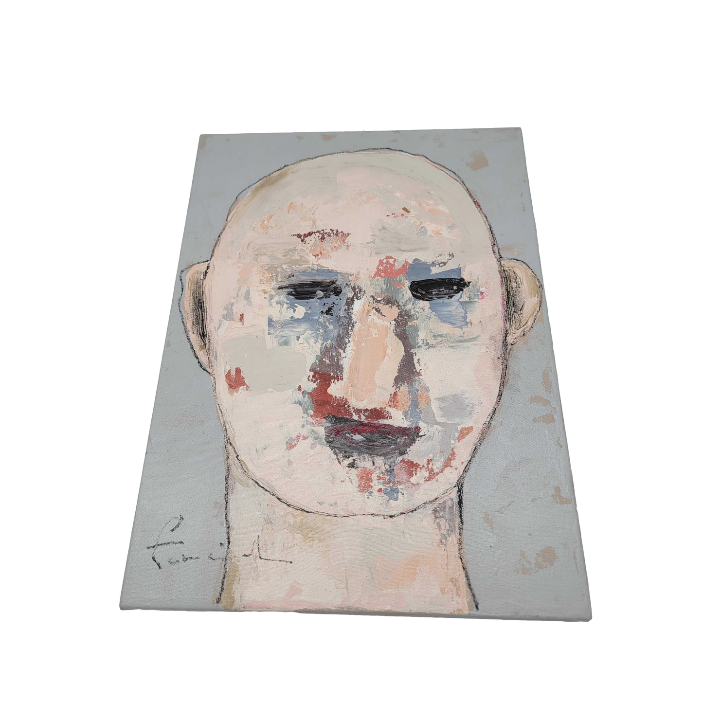 Portrait of Bald Man by Ari Prasetia