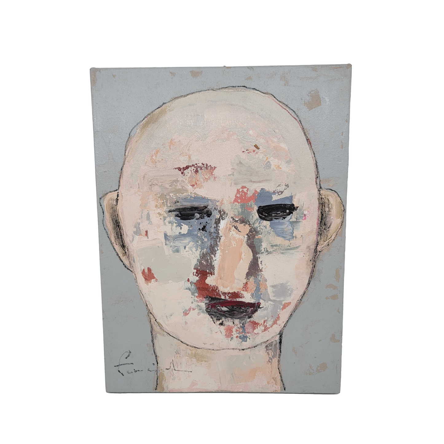 Portrait of Bald Man by Ari Prasetia