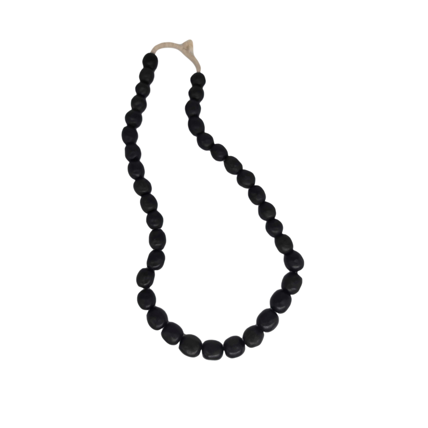 Charcoal Black African Bead