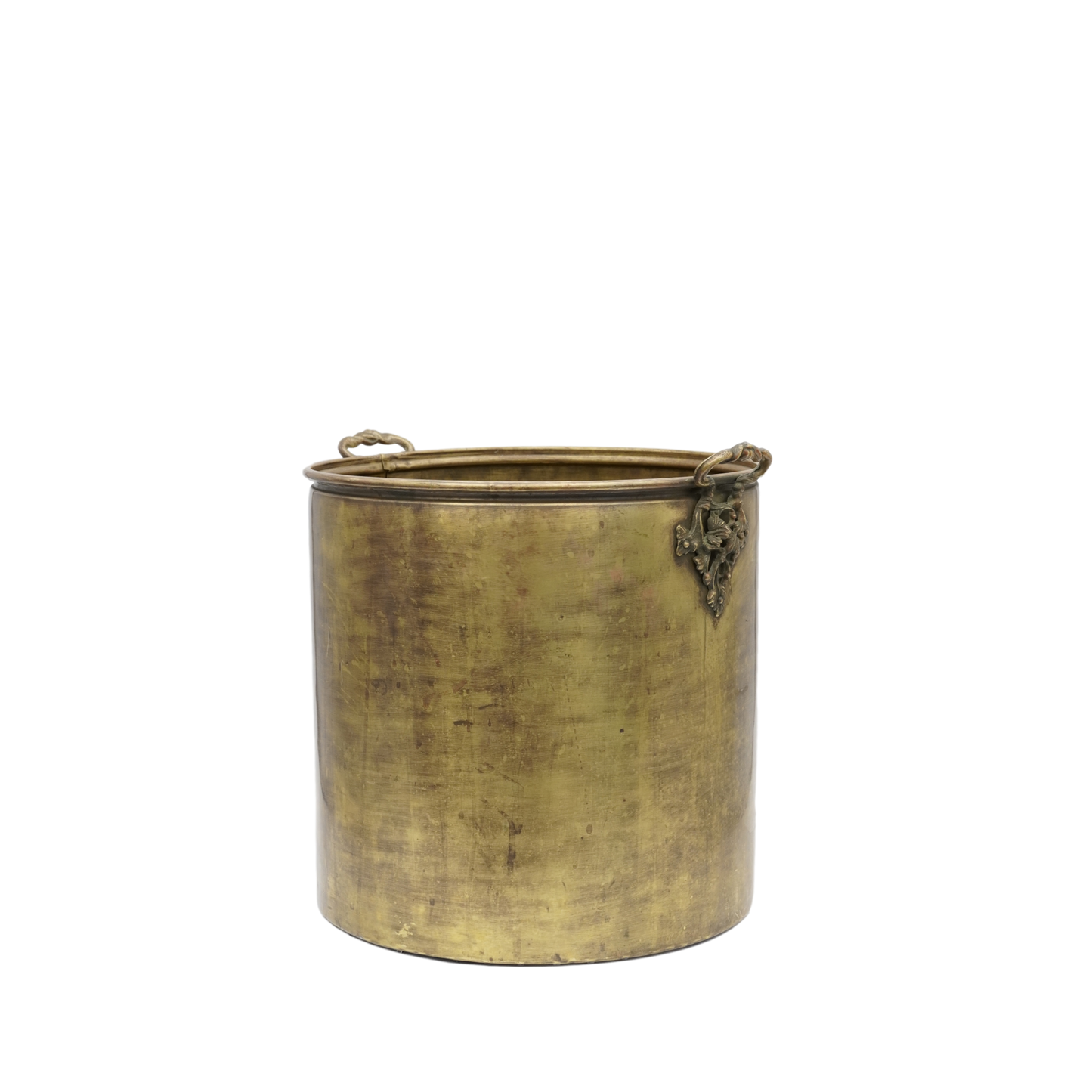 Large Vintage Brass Bucket