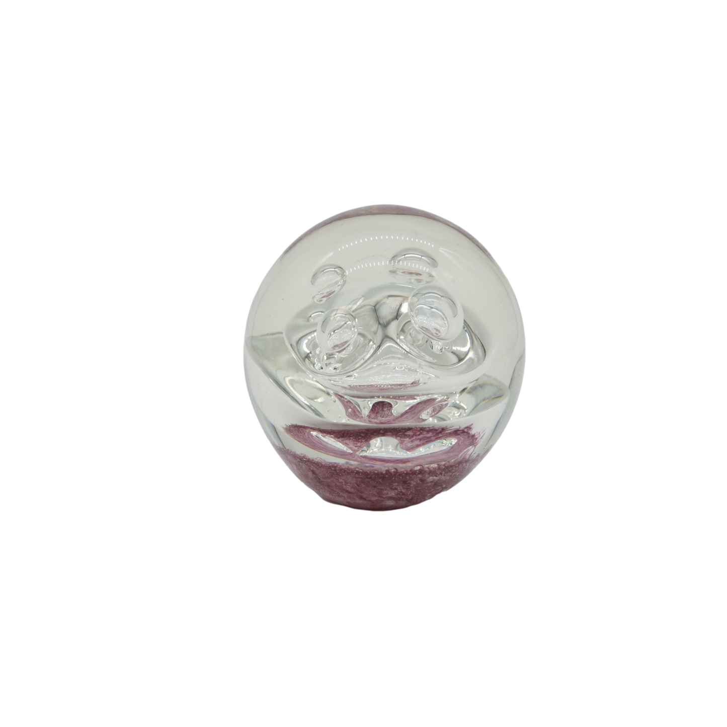 Hand blown crystal glass ball