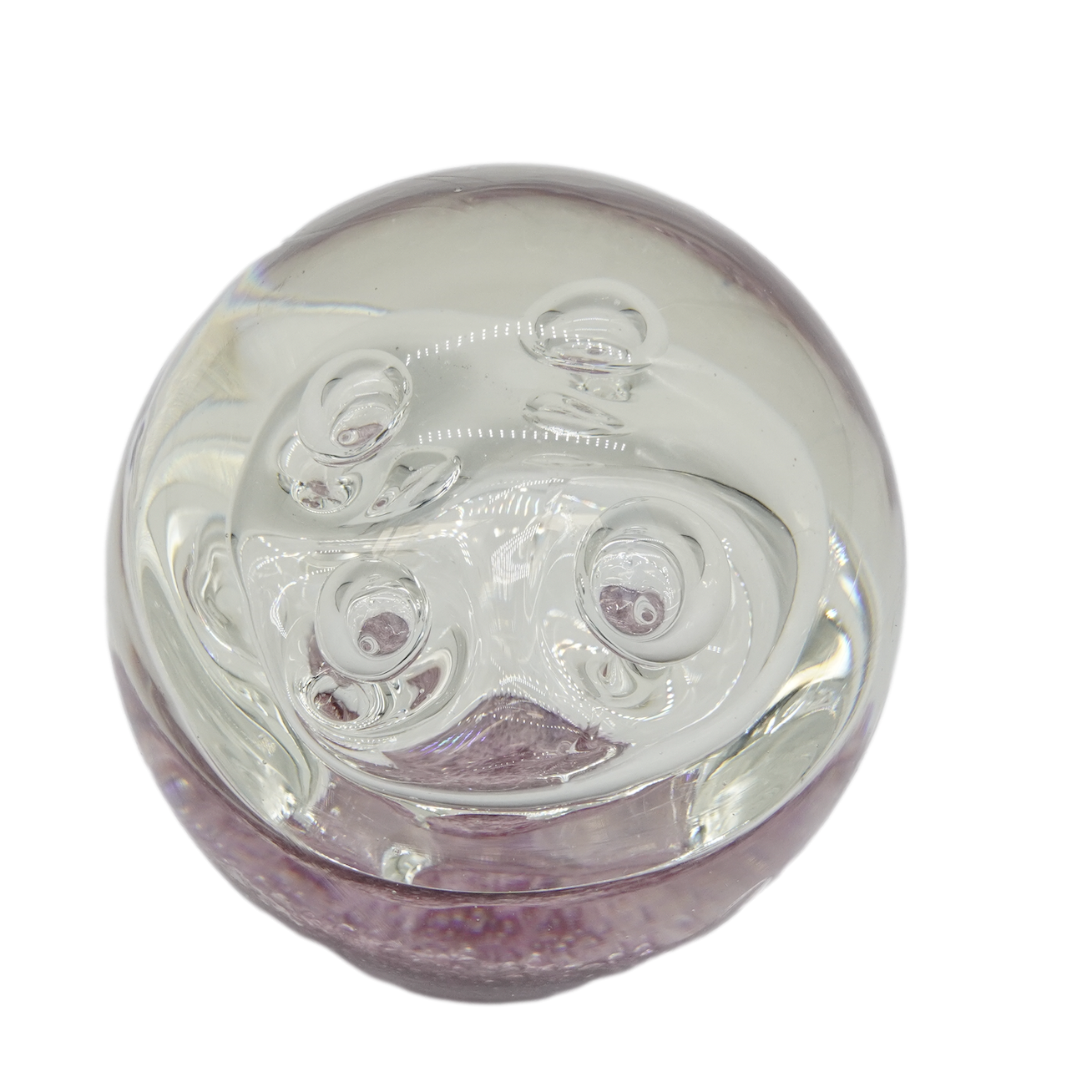 Hand blown crystal glass ball