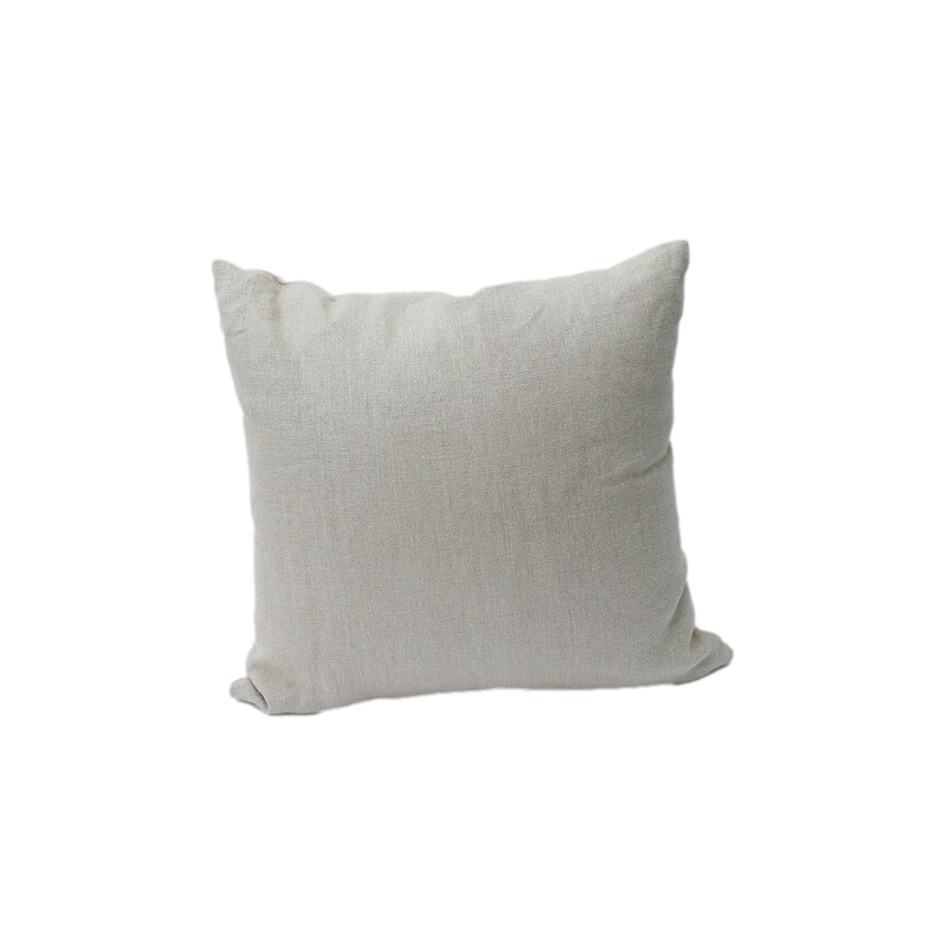Neutral Vintage Fabric Throw Pillow